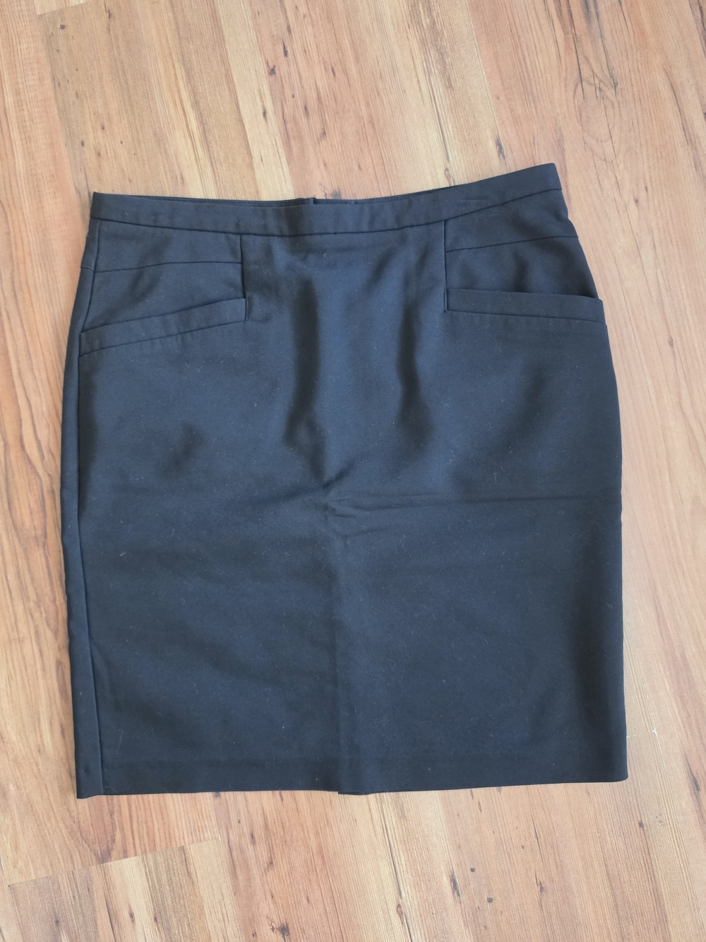 H&M Black Women's Pencil Skirt with Welt Pockets